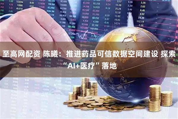 至高网配资 陈曦：推进药品可信数据空间建设 探索“AI+医疗”落地