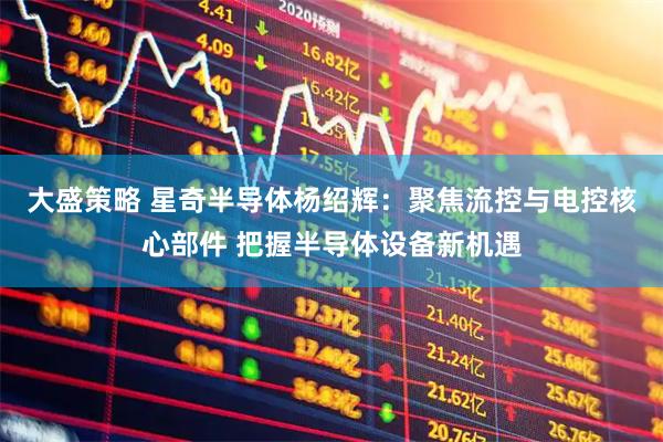 大盛策略 星奇半导体杨绍辉：聚焦流控与电控核心部件 把握半导体设备新机遇